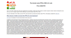 Desktop Screenshot of pphl.com